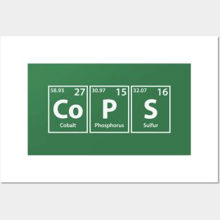 Cops (Co-P-S) Periodic Elements Spelling Posters and Art